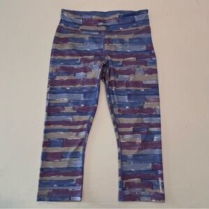 HEAD Purple Blue Gray Active Cropped Woman’s Leggings size Medium